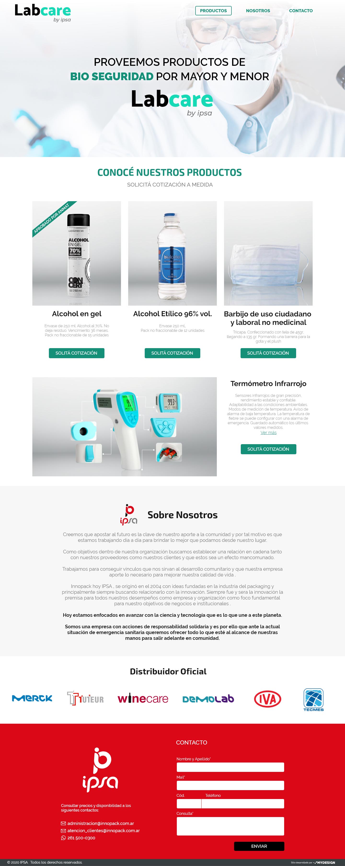 MyDesign, Programación, Institucionales, Ipsa