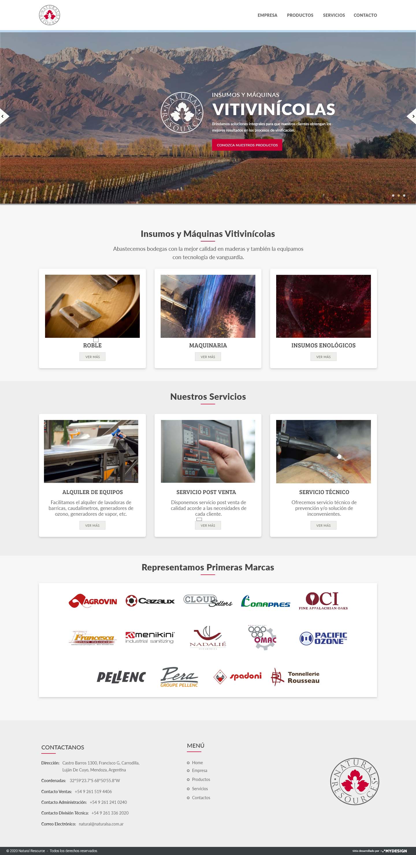 MyDesign, Programación, Institucionales, Natural Resource