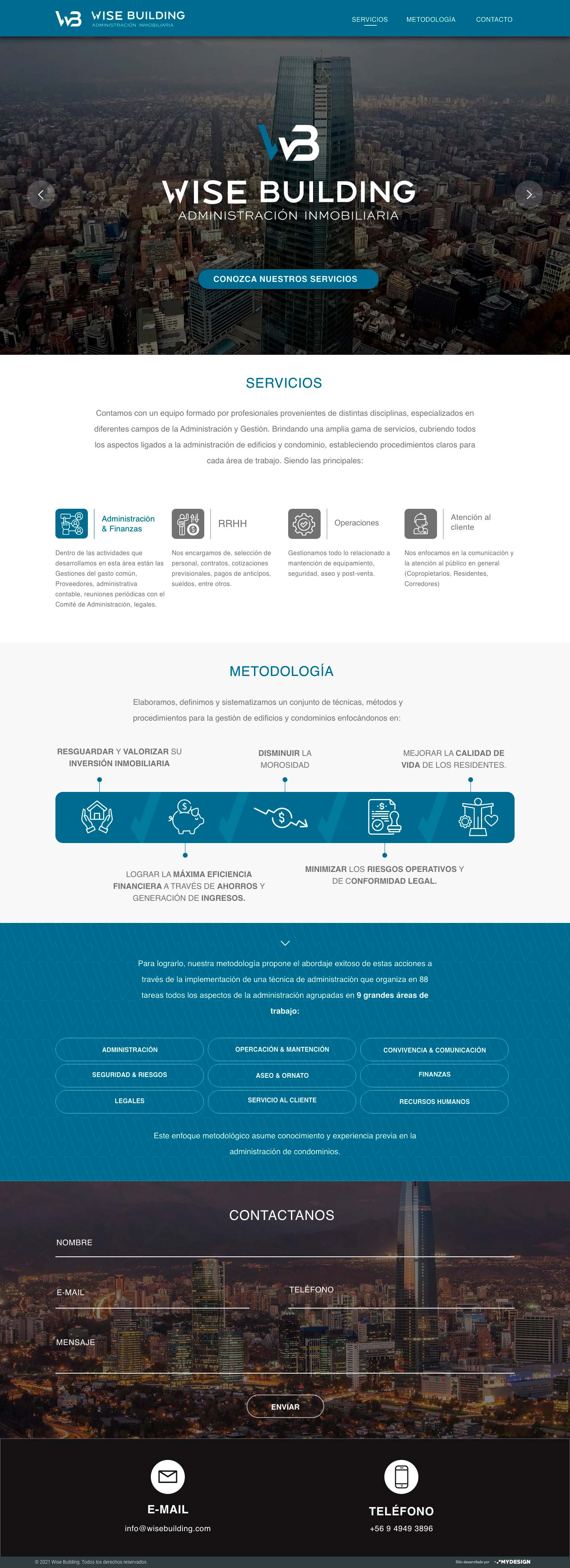 MyDesign, Programación, Institucionales, Wise Building